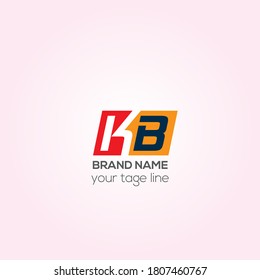 KB vector logo design, KB Creative logo design