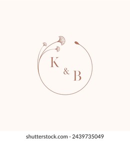 KB wedding monogram logo designideas as inspiration