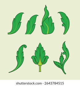 Kbach Khmer Element, South East Asia Ornament Style, Angkor Style