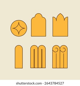 Kbach Khmer Element, South East Asia Ornament Style, Angkor Style