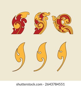 Kbach Khmer Element, South East Asia Ornament Style, Angkor Style