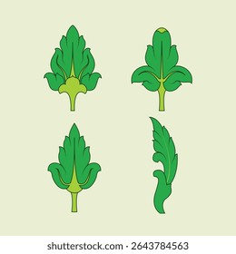 Kbach Khmer Element, South East Asia Ornament Style, Angkor Style