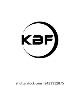 KBF Letter Logo Design, Inspiration for a Unique Identity. Modern Elegance and Creative Design. Watermark Your Success with the Striking this Logo.