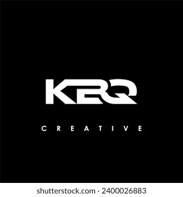 Letra KBQ Ilustración vectorial de plantilla de diseño de logotipo inicial