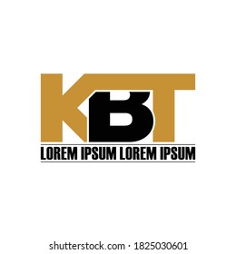 KBT letter monogram logo design vector