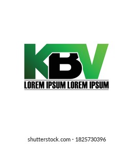 KBV letter monogram logo design vector