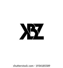 kbz letter original monogram logo design