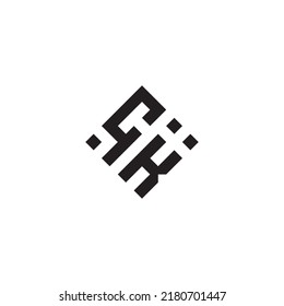 KC abstract geometric concept logo in high quality professional design that will be best for street style