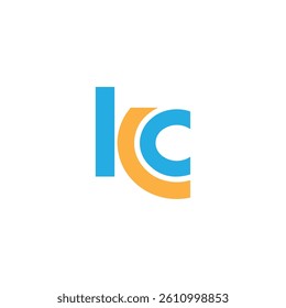 KC Abstract initial monogram letter alphabet logo design, initial kc letter logo design vector template, k c symbol design, k c icon design vector template.