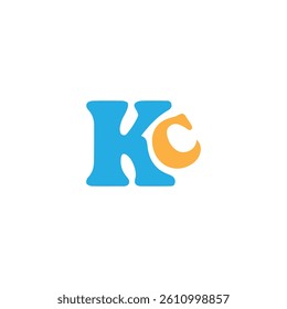 KC Abstract initial monogram letter alphabet logo design, initial kc letter logo design vector template, k c symbol design, k c icon design vector template.