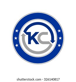 KC, C, K Circle Initial Logo 