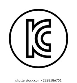 KC certification mark icon circle Korea