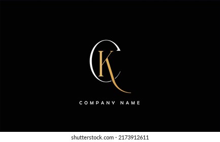 KC, CK Alphabets Letters Logo Monogram