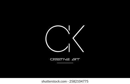 KC, CK, K, C abstract letters logo monogram