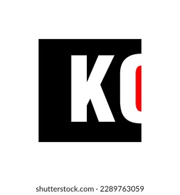 KC company name initial letters icon. KC letters symbol.