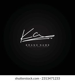 KC Handwritten Signature logo - Vector Logo Template for Beauty, Fashion and Photography Business