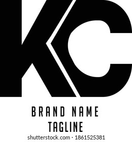 logotipo de las iniciales de KC, logotipo de las iniciales de nombre, logotipo de las iniciales de la empresa, logotipo de las iniciales de la persona.