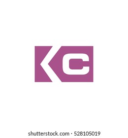 kc k c square logo vector