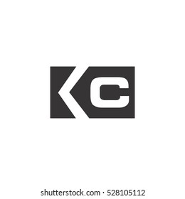 kc k c square logo vector