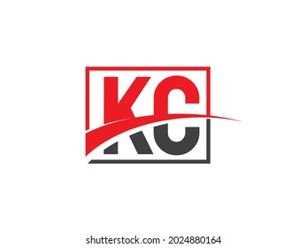 Plantilla de diseño de logotipo de carta KC