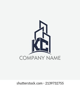 kc real-estate logo Template design
