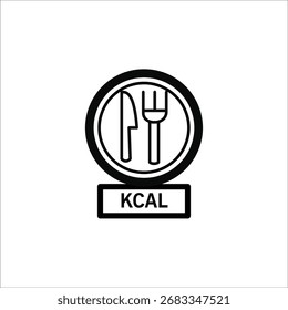 Iconos de KCAL. Vector de línea simple