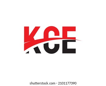 KCE Letter Initial Logo Design Vector Illustration