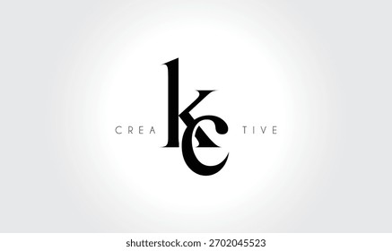 KCkc Elegant Serif Monogram Logo – Luxury Lowercase Typographic Lettermark for Modern Branding