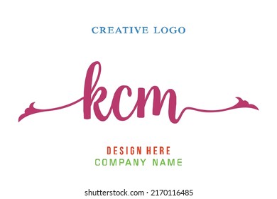 KCM lettering, perfect for company logos, offices, campuses, schools, religious education