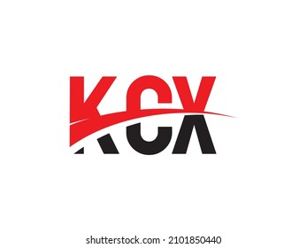 KCX Letter Initial Logo Design Vector Illustration