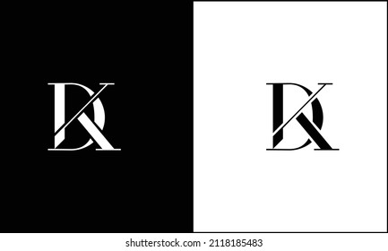 KD, DK Abstract Letters Logo Monogram