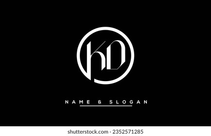 KD, DK Abstrakte Buchstaben Logo Monogramm