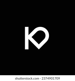KD or DK abstract outstanding professional business awesome artistic branding company different colors illustration logo. Abstract letter design.