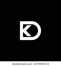 KD or DK abstract outstanding professional business awesome artistic branding company different colors illustration logo. Abstract letter design.