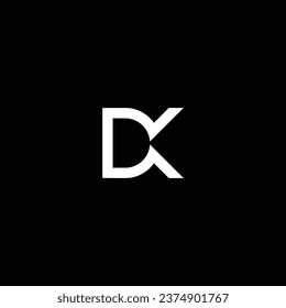 KD o DK abstract sobresaliente negocio profesional impresionante marca artística empresa de diferentes colores ilustración logo. Diseño de letras abstractas.