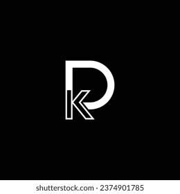 KD o DK abstract sobresaliente negocio profesional impresionante marca artística empresa de diferentes colores ilustración logo. Diseño de letras abstractas.