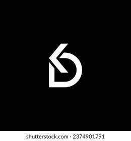 KD or DK abstract outstanding professional business awesome artistic branding company different colors illustration logo. Abstract letter design.