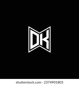 KD or DK abstract outstanding professional business awesome artistic branding company different colors illustration logo. Abstract letter design.