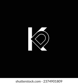 KD or DK abstract outstanding professional business awesome artistic branding company different colors illustration logo. Abstract letter design.