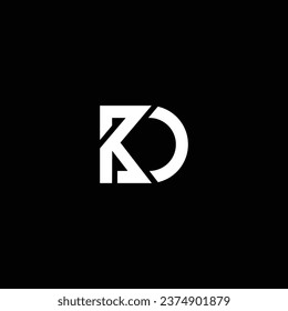 KD or DK abstract outstanding professional business awesome artistic branding company different colors illustration logo. Abstract letter design.