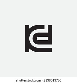 KD or DK monogram design logo template.