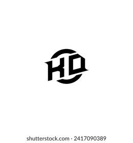 Logo inicial del juego de KD, diseño de banners para tu equipo de deportes electrónicos o streaming