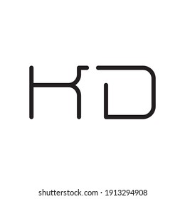 kd Anfangsbuchstabe, Vektorlogo