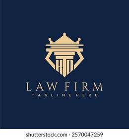 KD initial monogram logo for lawfirm vector design