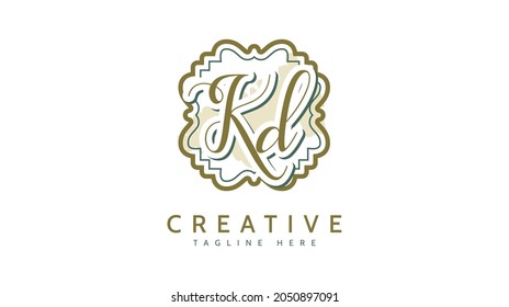 KD-Initialen, Logo-Vektorgrafik