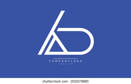 KD initials monogram letter text alphabet logo design