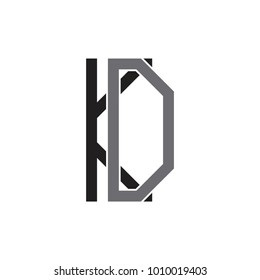 KD letter logo design vector