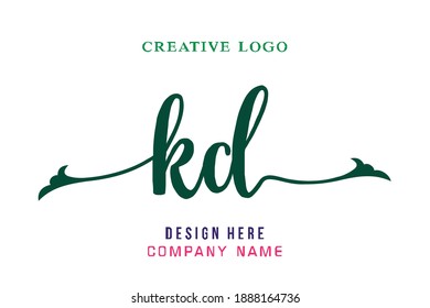 KD lettering logo is simple, easy to understand and authoritative