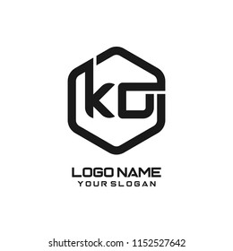 KD logo letter initial, Abstract polygonal Background Logo,