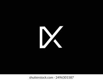 Diseño de logotipo moderno de KD y diseño de icono de logotipo de letra